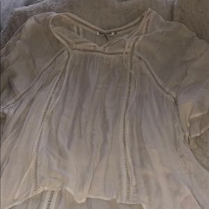 Size large monoreno white boho blouse